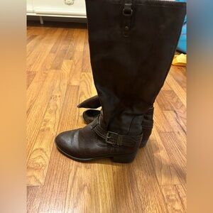Rampage Brown Knee-High Boots
